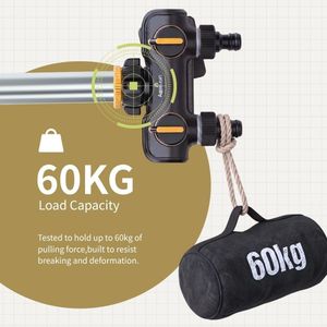 ติดตั้งข้อต่อสายยางน้ำได้ง่าย ABS ตัวแยกน้ำสำหรับสวน 4 ทาง ทนทานสำหรับการชลประทาน - Product Image 4