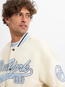 Fabricant OEM – Blouson universitaire unisexe en laine avec manches brodées en chenille enduite de haute qualité – Personnalisable – Style formel ou baseball – Modèle Letterman - Product Image 2