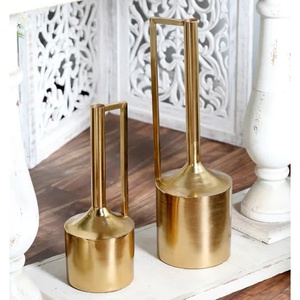 Floreros decorativos de Metal para sala de estar para el hogar, mesa de centro de mesa, floreros de cerámica de aluminio y Metal, superventas - Product Image 3