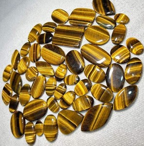พลอยตาเสือสีทองธรรมชาติแบบขายส่ง สำหรับทำเครื่องประดับ - Product Image 2