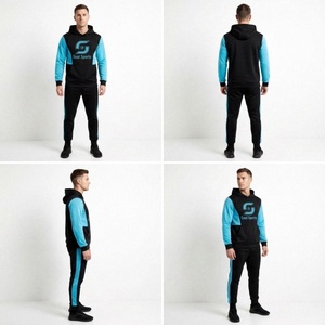 Conjunto Deportivo Unisex de Talla Grande, Ligero y Transpirable, en Bloques de Color, Chaqueta y Pantalones de Poliéster para Eventos y Fiestas - Product Image 2