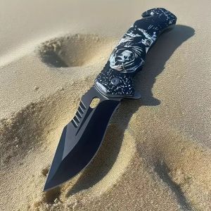 Navaja Plegable Portátil con Función de Rompe Cristales y Clip de Bolsillo para Camping, Caza, Pesca y Senderismo - Regalo Perfecto para el Día del Padre - Product Image 1