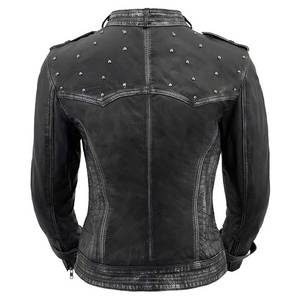 Chaqueta Bomber de Cuero Genuino para Mujer AL BARAKA WEAR, Personalizable, Transpirable, para Invierno, con Logotipo Personalizado OEM ODM, Ropa Exterior de Moda, Venta al Por Mayor - Product Image 4