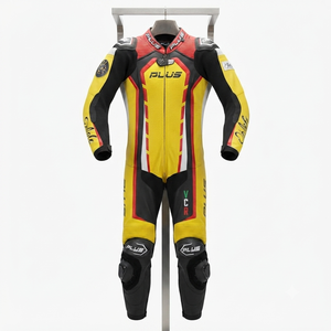 Traje de Carreras Personalizado para Hombre en Cuero Vacuno/Canguro, Mono de Una Pieza con Armadura de Nivel 2 CE, Hecho a Medida, Protección OEM - Product Image 1