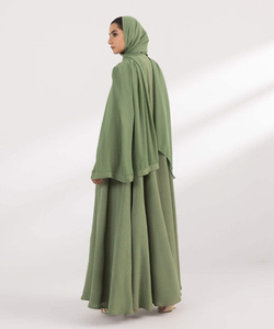 Abaya pour femmes de style turc de haute qualité, en polyester, anti-UV, respirante, extensible dans quatre directions, légère et décontractée - Product Image 2