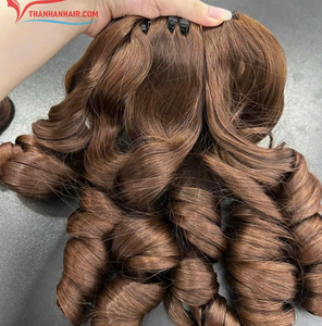 Extensions de cheveux bouclés rebondissants 100% vietnamiens toutes couleurs, les plus vendues, haute qualité, prix de gros - Product Image 5