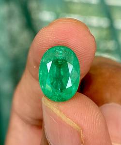Esmeralda Natural de Corte Ovalado, Piedra Preciosa Verde Suelta para Joyería, Piedra de Nacimiento de Mayo, Excelente Calidad Rara, Certificada por Terceros - Product Image 6