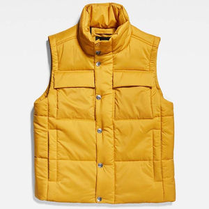 Chaleco Acolchado de Invierno para Hombre, Estilo Casual, Ligero, de Lona, Impermeable, Transpirable y Ecológico, con Logotipo Personalizado, Venta al Por Mayor - Product Image 1