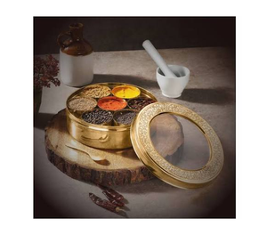 Traditional Brass Spice <b>Box</b> Most Selling Handicrafts Top Quality Brass Spice <b>Box</b> Wholesale Manufacture - Product Image 1