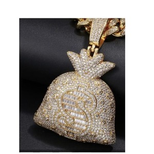 Colgante de Moissanita con Diseño Personalizado Más Vendido, Chapado en Oro, Accesorios de Moda para Uso Diario de Chicas - Product Image 2