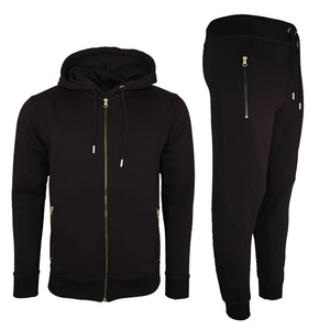 Conjunto Deportivo Informal para Hombre, con Capucha y Cremallera, Color Gris, Sudadera de Manga Larga y Pantalones con Bolsillos Laterales, para Otoño - Product Image 2
