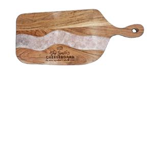 Tabla de servir de madera epoxi de nuevo diseño, bloque de corte de cocina decorativo para verduras, frutas, queso y pan - Product Image 1