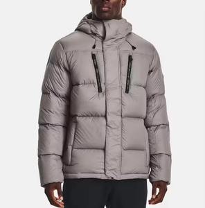 Embroidered logo Bubble <b>Jacket</b> <b>for</b> <b>Men</b> Custom Logo Button <b>Jacket</b> Lightweight Warm Winter Outwear Winter <b>Jacket</b> <b>Men</b> - Product Image 1