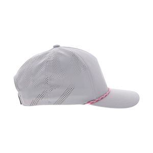 Custom Logo 5-Panel Performance Golf Hat with Rope Detail Laser Cut Holes Quick Dry Breathable <b>Snapback</b> <b>Cap</b> for Modern Golf Wear - Product Image 2