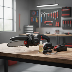 Portable Battery Chainsaw | Heavy Duty Wood Cutting Machine | Rechargeable Power <b>Tool</b> | India Export <b>House</b> Supplier 2026 - Product Image 2