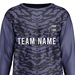 เสื้อผู้รักษาประตูฟุตบอลลายพรางสมมาตร ปรับแต่งชื่อทีม หมายเลข โลโก้ได้ ระบายอากาศได้ดี เสื้อ GK แบบซับลิเมชั่น - Product Image 3