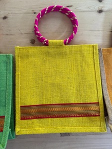 Top Quality Stylish Geometric Print Jute <b>Bag</b> Fashion Carry <b>Bag</b> for Daily Casual Shopping Use Available for Worldwide Supply - Product Image 4