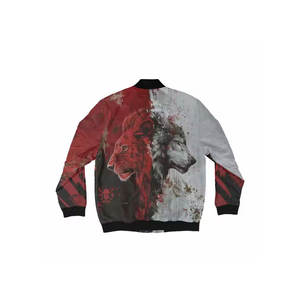 Sweat-shirt imprimé par sublimation personnalisé pour hommes veste unisexe coupe-vent à fermeture éclair par sublimation complète - Product Image 3