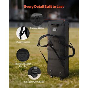 Estuche para Teclado de 88 Teclas, con Ruedas para Transportar el Piano, Asa Resistente, 3 Bolsillos de Almacenamiento, 40.9 X 16.9 X, Bolsas para Instrumentos Musicales, Protección - Product Image 6