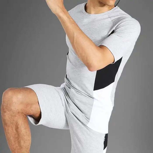 Nouvel ensemble 2 pièces de sport d'été 2026 pour homme : débardeur et short respirants à séchage rapide, grande taille, style urbain, vente en gros - Product Image 3