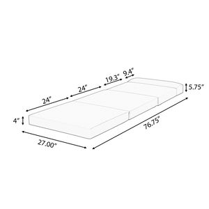 Cuscini per Sedia Reclinabile da Esterno in Schiuma ad Alta Densità con Poggiatesta, Resistenti alle Intemperie - Product Image 3