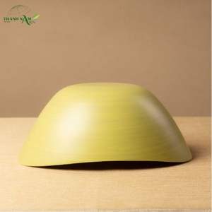 Handcrafted Minimalist Spun Bamboo Bowl Eco-Friendly Lightweight Serving Bowl for Food Serving & <b>Home</b> Use - Product Image 4