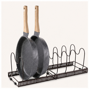 Factory Direct Kitchen Pot and <b>Pan</b> Organizer Rack for Under Cabinet Dividers for Cookware Bakeware and Lids Storage Solution - Product Image 1