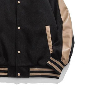 Oem Service Wool Stand Collar Hooded Varsity <b>Jacket</b> <b>Man</b> Customized Quick Dry Breathable Plus Size <b>Men's</b> <b>Jackets</b> Adults - Product Image 2