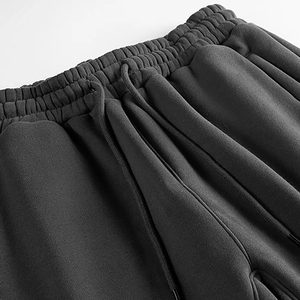 กางเกงวอร์มขาบานผ้าฟลีซหนานุ่มพิมพ์โลโก้ตามสั่ง สำหรับชมรมนักเรียน/นักศึกษา มีซับใน ทรงสแต็ค สีผสมตามสั่ง กางเกงวอร์มเปล่า - Product Image 5