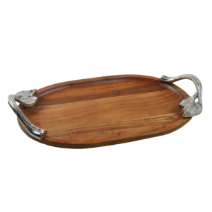 Square Shape Serving <b>Tray</b> Dessert Dishes Solid Wood <b>Dinner</b> <b>Tray</b> With Handle Fresh Wood Plate For Restaurant Serving <b>Trays</b> - Product Image 1