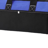 Sac à outils à large ouverture de 19 pouces, robuste, poches en nylon et polyester, léger, personnalisable, unisexe, utilisation en extérieur, NAHEED