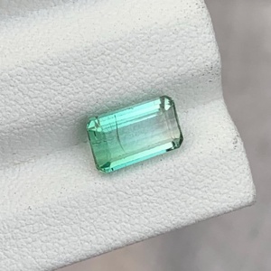 Turmalina Verde Corte Esmeralda, Gema Natural de Afganistán, Piedra Preciosa Facetada para Joyería - Product Image 2