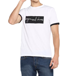 Camiseta Deportiva Personalizada para Hombre, Verano, Nueva, 100% Algodón Grueso, Corte Regular, Estilo Urbano, Manga Corta, Color Sólido, Ecológica - Product Image 1
