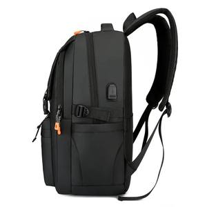 Gray Nylon <b>Backpack</b> 15 Inches Waterproof Softback Unisex Outdoor Hiking Travel Bag with Zipper Closure and Detachable Strap - Product Image 6