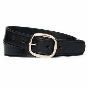 Ceinture de taille noire en cuir PU pour femme avec boucle en alliage, réglable, décontractée, personnalisable OEM/ODM, vente en gros - Product Image 1