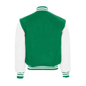 Nouvelle veste d'université pour hommes de haute qualité à la mode veste d'hiver en laine et cuir/polyester solides avec décoration de poche - Product Image 6