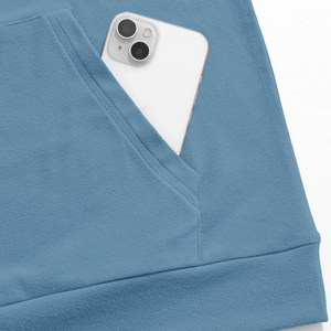 Sudadera con Capucha para Hombre, Color Sólido, Corte Regular, Tejido de Algodón, Informal, para Otoño, con Bolsillos, Transpirable, con Logotipo Frontal - Product Image 4