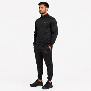 Men's Plus Size Casual Breathable Eco-Friendly Lightweight Quick Dry Performance Training Tracksuit Full Zip <b>Track</b> <b>Jacket</b> - Product Image 2