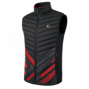 Chaleco Acolchado sin Mangas para Hombre, Cuello Alto, Cierre Frontal con Cremallera, Cortavientos, Ropa de Invierno, Chaqueta Acolchada de Color Sólido - Product Image 4