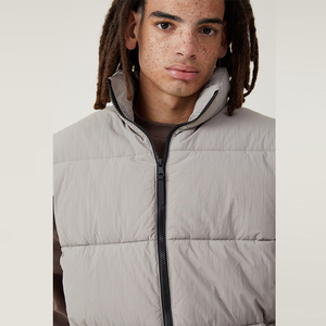 Veste d'hiver chaude pour homme, design personnalisé OEM, vente chaude, streetwear, vêtements décontractés, respirante, fermeture éclair intégrale, vestes sans manches pour homme - Product Image 5
