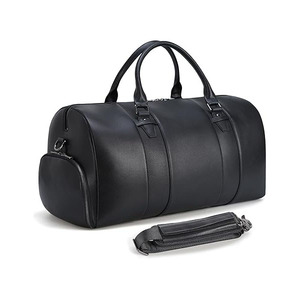 Sacs de voyage vintage en cuir véritable de qualité supérieure pour hommes et femmes, pour la gym et les voyages, fermeture à glissière, plusieurs poches, logo personnalisé - Product Image 5