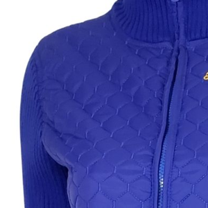 Women's Quilted <b>Zip</b> <b>Up</b> Sweater Jacket Fashionable Long Sleeve Knitted <b>Cardigan</b> with Full Zipper Comfortable Casual Winter - Product Image 5