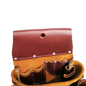 Manufacturer Custom Heavy Duty Hand Leather Multi <b>Tool</b> Fastener Bag <b>Belt</b> Pouch - Product Image 5
