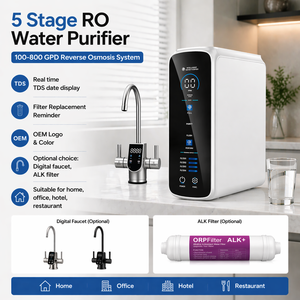 Purificador de <span class=keywords><strong>Agua</strong></span> por Ósmosis Inversa CE, Sistema de Filtro de <span class=keywords><strong>Agua</strong></span> RO <span class=keywords><strong>Mineral</strong></span> Bajo Fregadero, Purificador de <span class=keywords><strong>Agua</strong></span> Alcalina para Hoteles y Hogares - Product Image 2