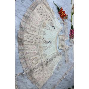 Ropa de boda de diseñador hermosa Lehenga Choli bordada multihilo - Product Image 2