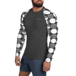 Custom Made Full Sublimated Rash Guard Compression Clothing Men Gym Shirt - Product Image 2