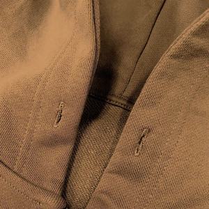 Sweat à capuche zippé en molleton de coton épais, haute qualité, en tissu éponge français, coupe oversize, épaules tombantes, court, personnalisé, entièrement zippé - Product Image 4