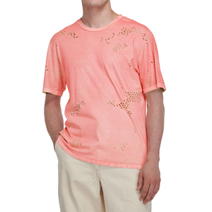 T-shirts pour hommes en coton vieilli, tenue décontractée d'été, tissu respirant, style streetwear vintage, coupe pour un usage quotidien, t-shirt tendance - Product Image 1