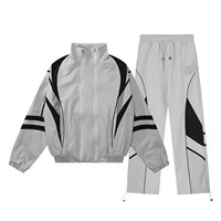 Conjunto Deportivo de Dos Piezas Personalizable, Cortavientos de Invierno, Transpirable, Tallas Grandes, para Hombre y Mujer, Ropa Deportiva Casual