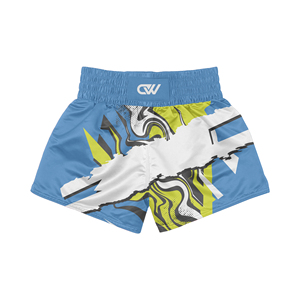 Ensemble de short de combat Muay Thai personnalisé OEM, manches courtes, entraînement MMA, sparring, ensemble de lutte extensible, logo personnalisé sublimé - Product Image 3